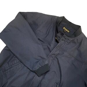 Haband Bomber Jacket Mens Large Blue Zip Lightweight Outerwear Dadcore